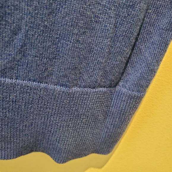 Talbots Short Sleeves Sweater Sz L Blue - Picture 3 of 9